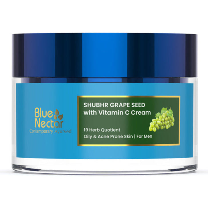Grapeseed Vitamin C cream for oily acne prone skin.