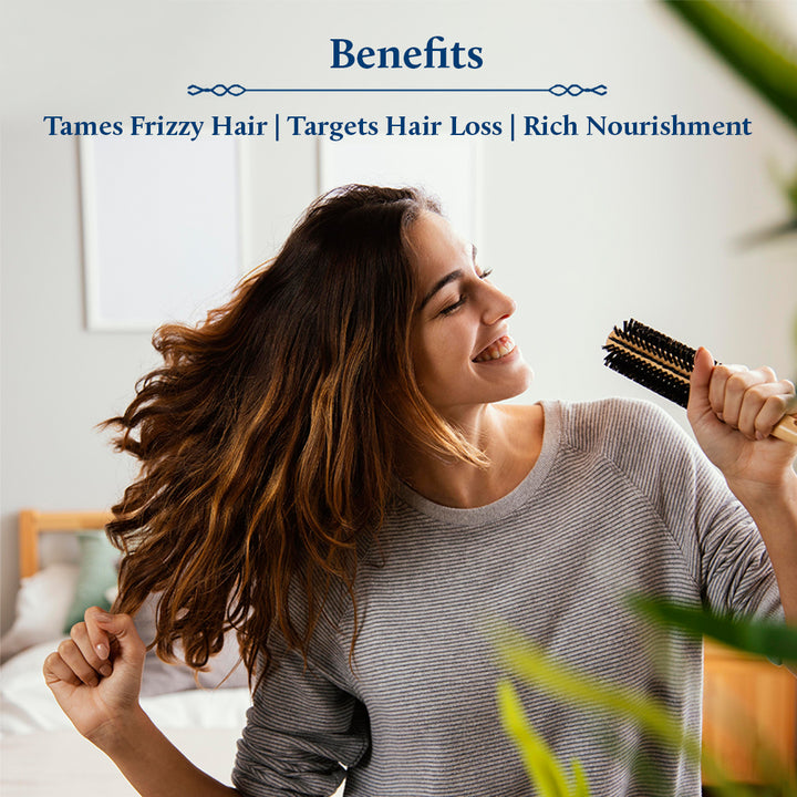 Green Tea Hair Serum for Frizz Free & Stronger Hair with Plant Based Biotin(12 herbs, 50ml)