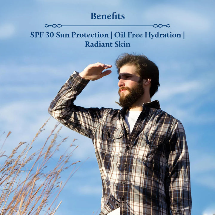 SPF 30 face cream | Sun protection| Oil free moisturizer| Radiant skin| Creams for men.