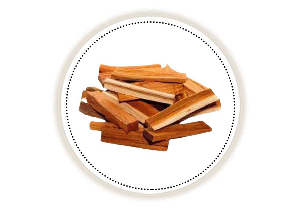 Stack of sappan wood on a white background