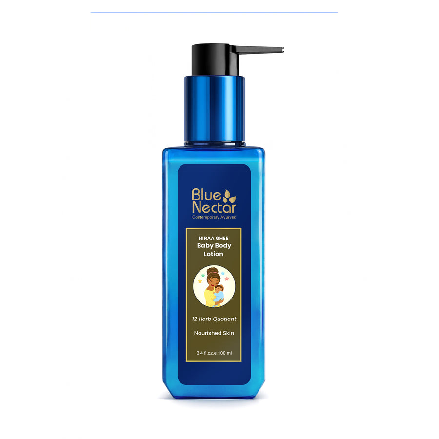 Natural baby body lotion with ghee 3.4 fl oz