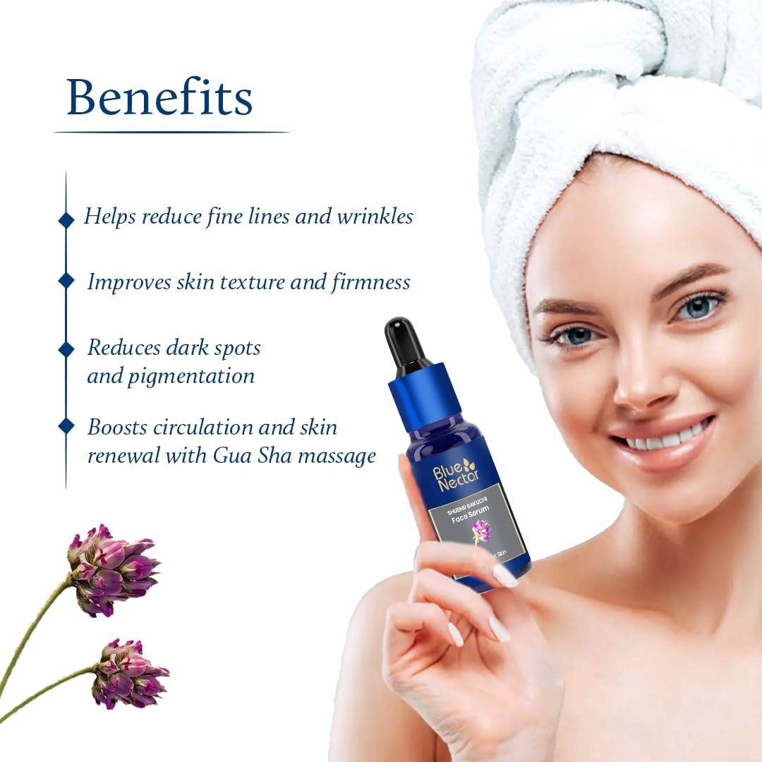 Shubhr Bakuchi Oil Free Face Serum | Natural Retinol-Inspired Formula (10 Herbs)