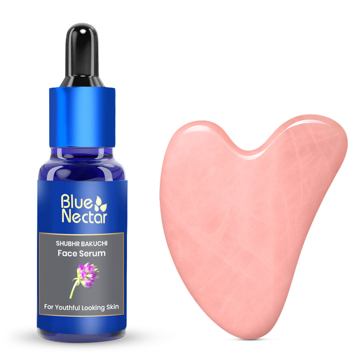 Bakuchi serum with gua sha