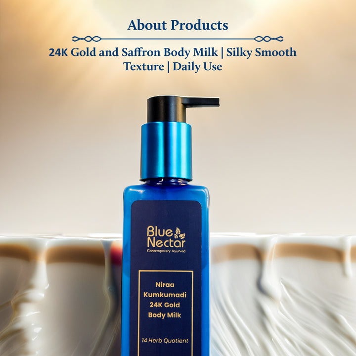 24K Gold body milk | Silky smooth texture| Daily Use