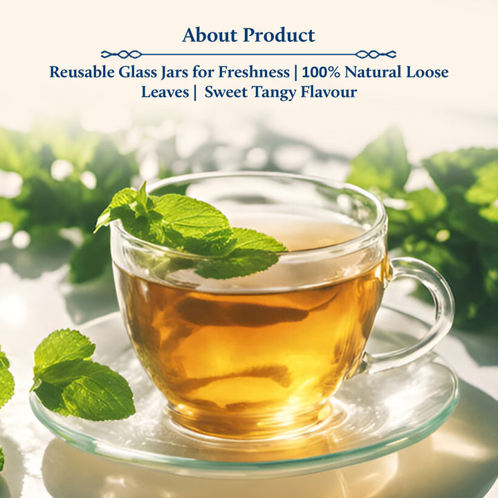 Assam orange green tea leaves | Reusable glass jar