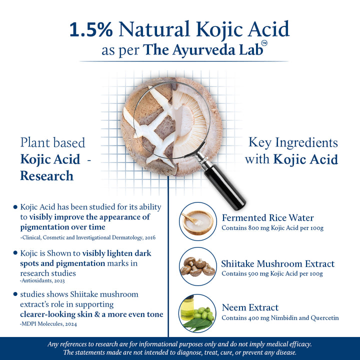 The ayurveda lab- kojic acid serum| Research on kojic acid
