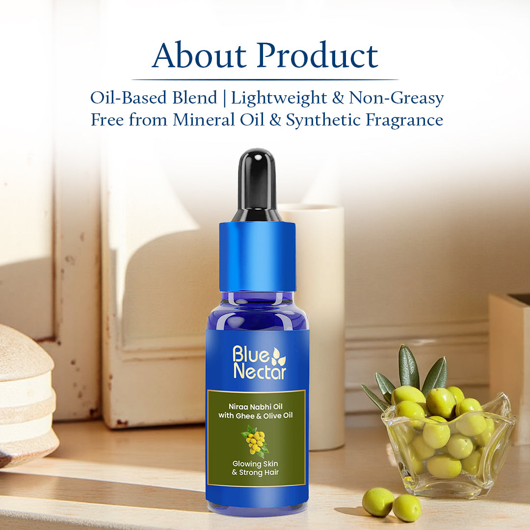 Belly button oil for skin and hair