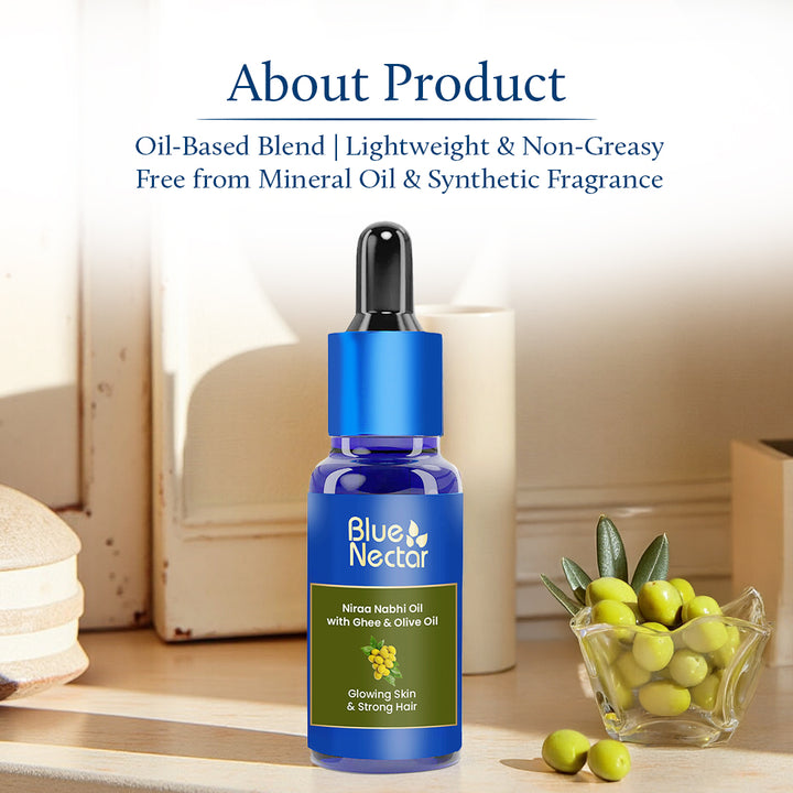 Belly button oil for skin and hair