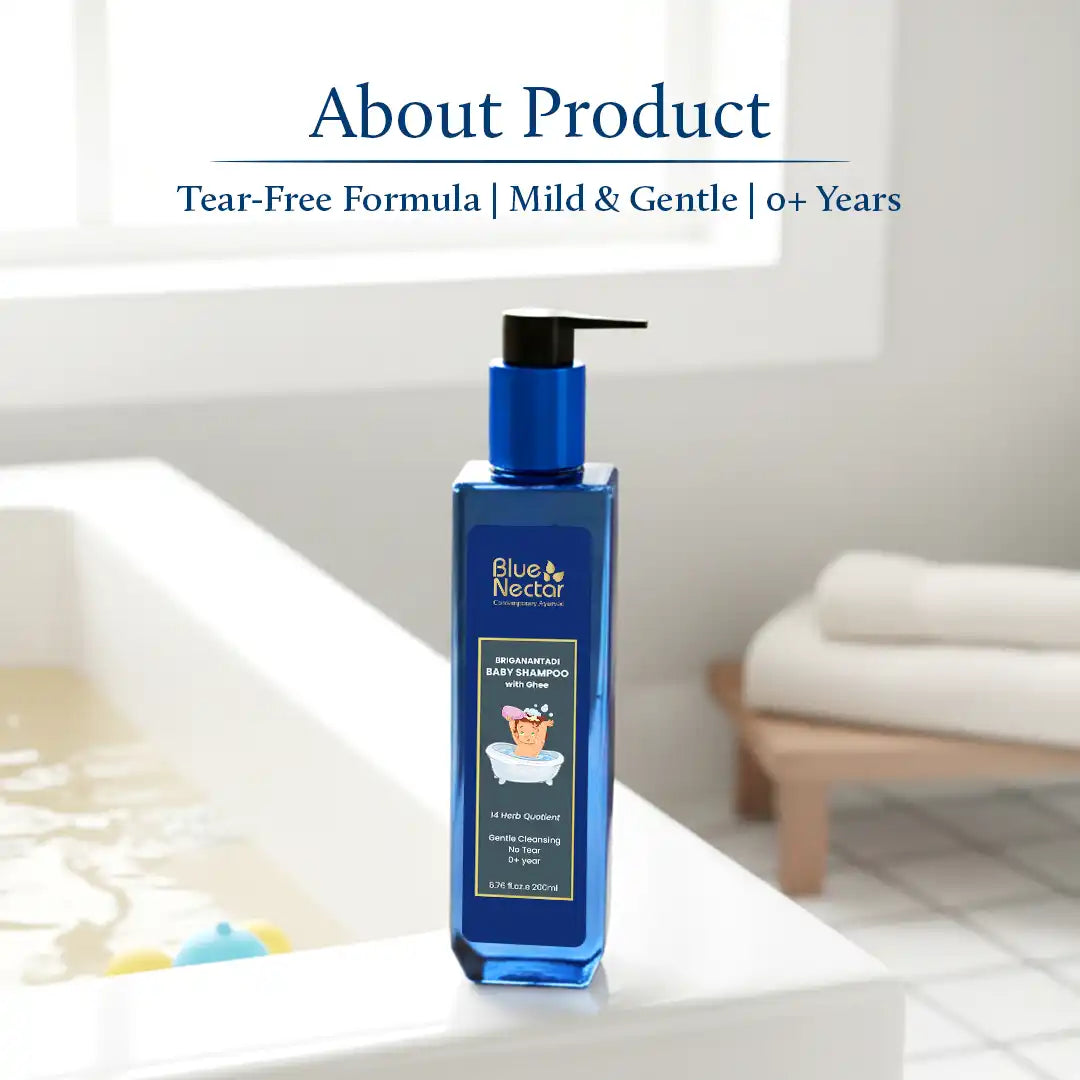Baby shampoo with ghee | Tear Free Formula