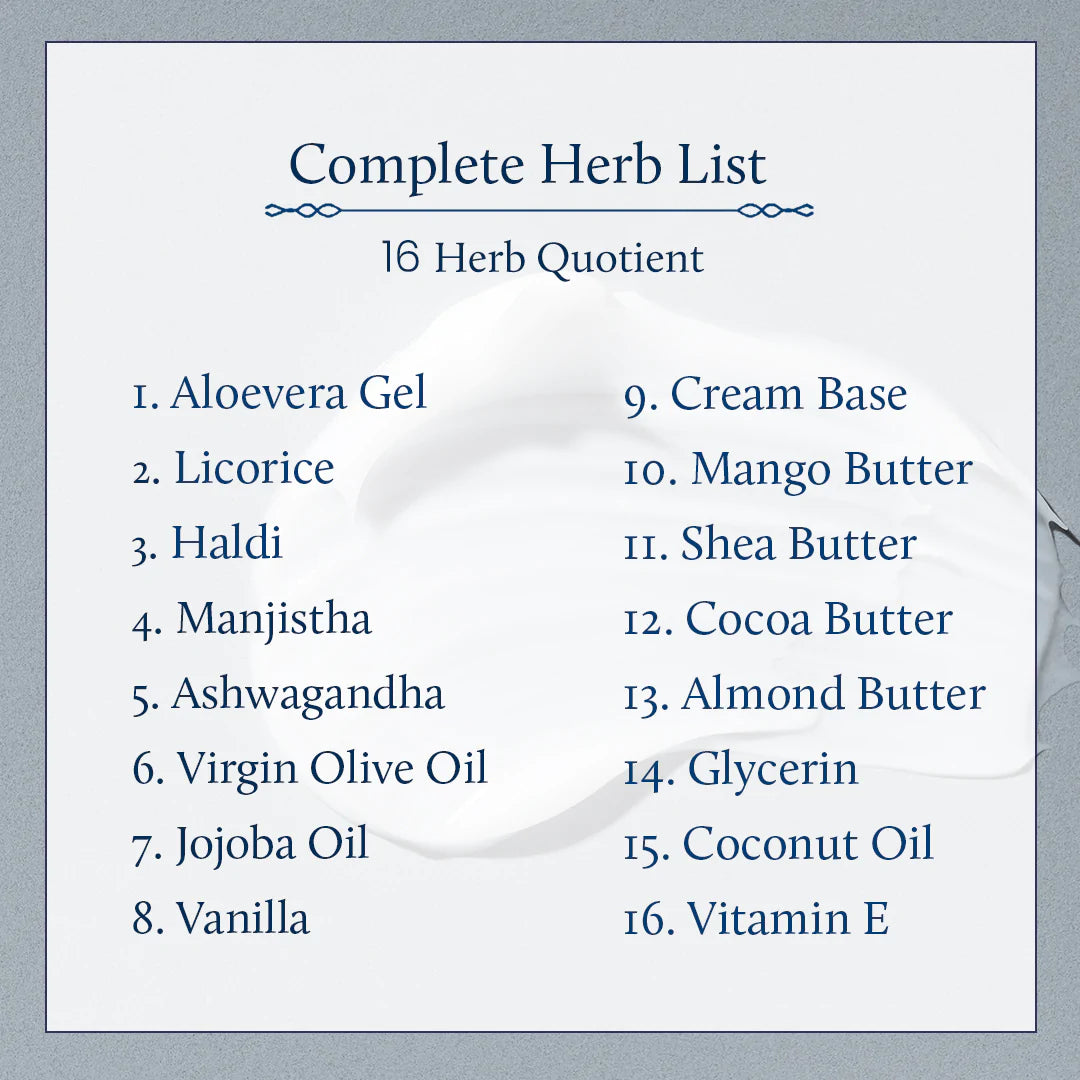 Herb list of Vanilla Body Lotion 