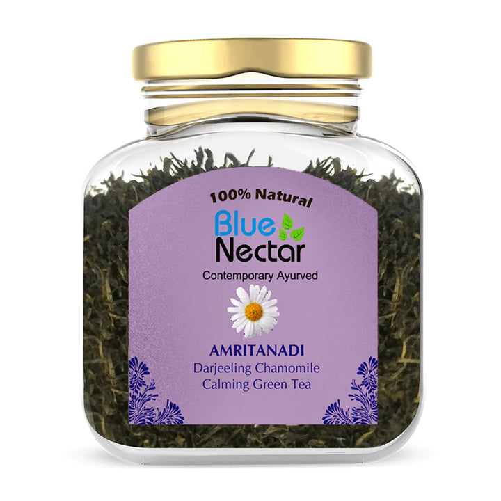 Amritanadi Darjeeling Chamomile Green Tea for Detox and Calmness