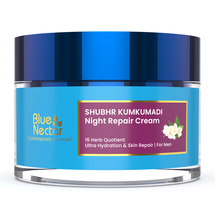Shubhr Kumkumadi Night Repair Cream for Men | Ultra Hydration & Skin Repair