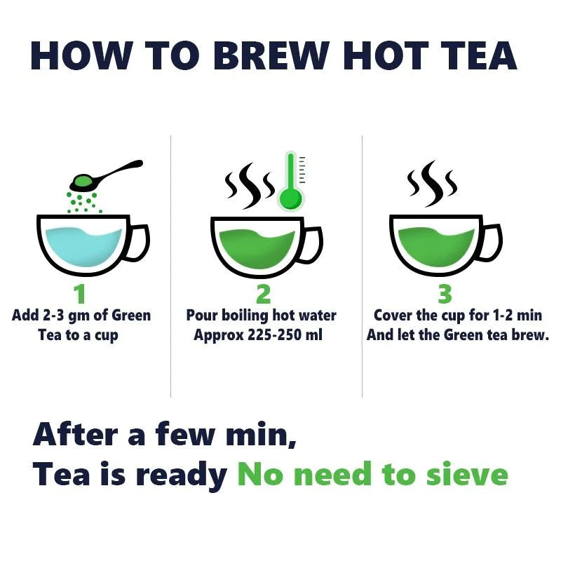 Amritanadi Darjeeling Immunity Booster Green Tea with Turmeric, Tulsi & Ginger (50g | 25 cups) - Blue Nectar Products